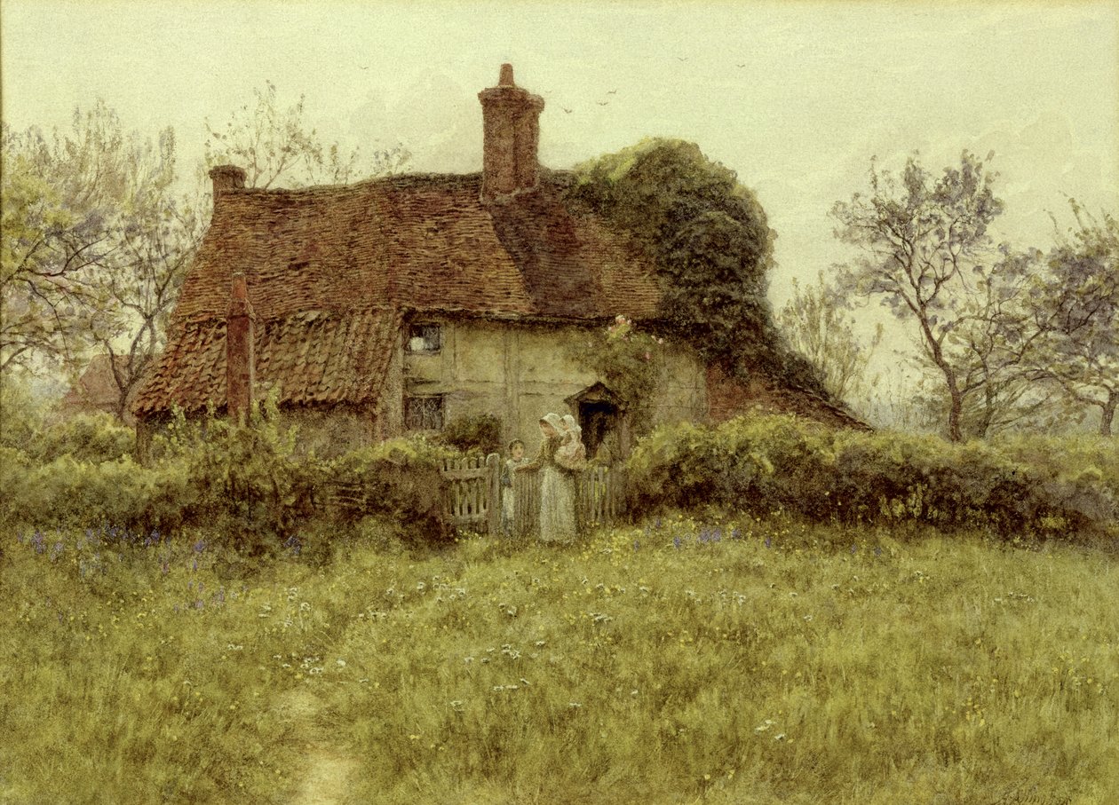 Un cottage à Pinner, Middlesex - Helen Allingham