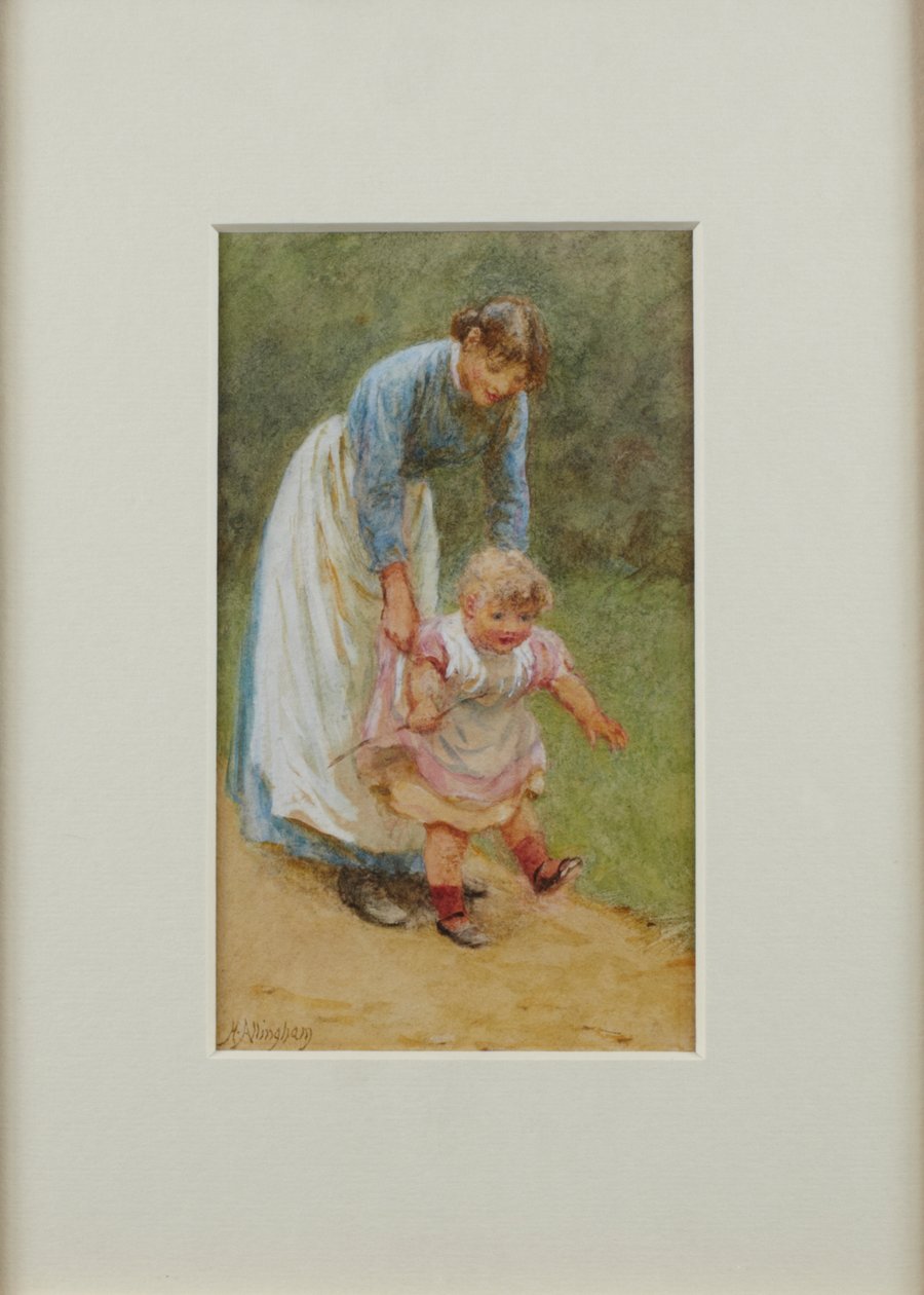 Henry avec une infirmière, 1884 - Helen Allingham