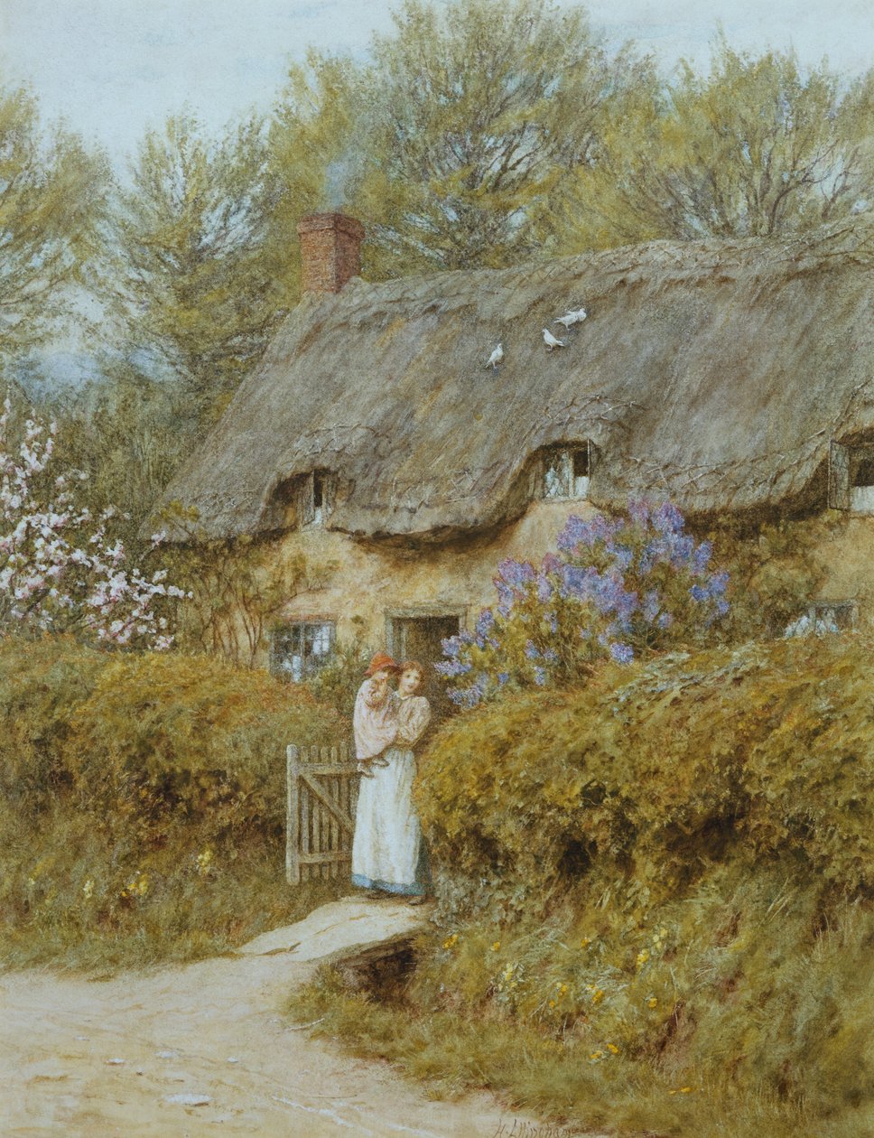 Près de Freshwater, Île de Wight - Helen Allingham