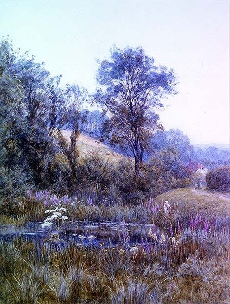 Cueillir des fleurs près de l