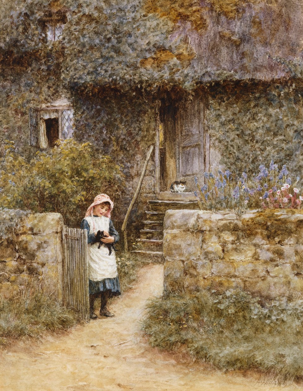 La porte du jardin - Helen Allingham