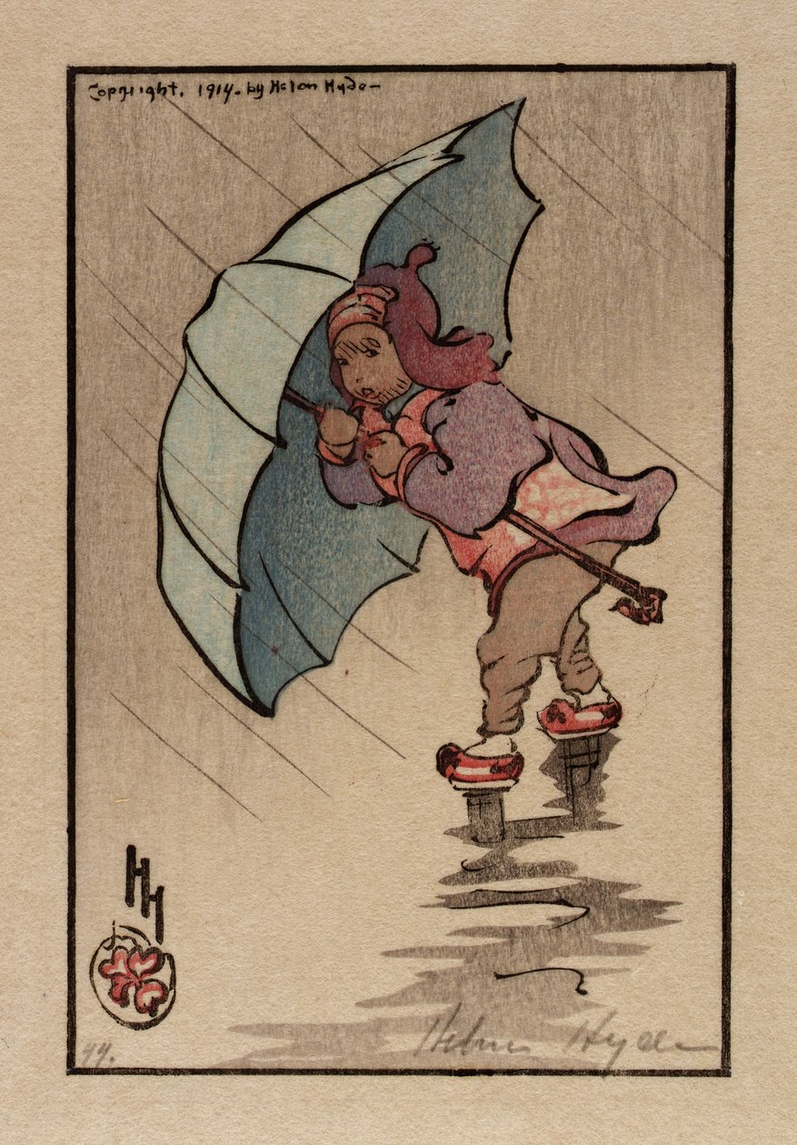 Le parapluie bleu - Helen Hyde