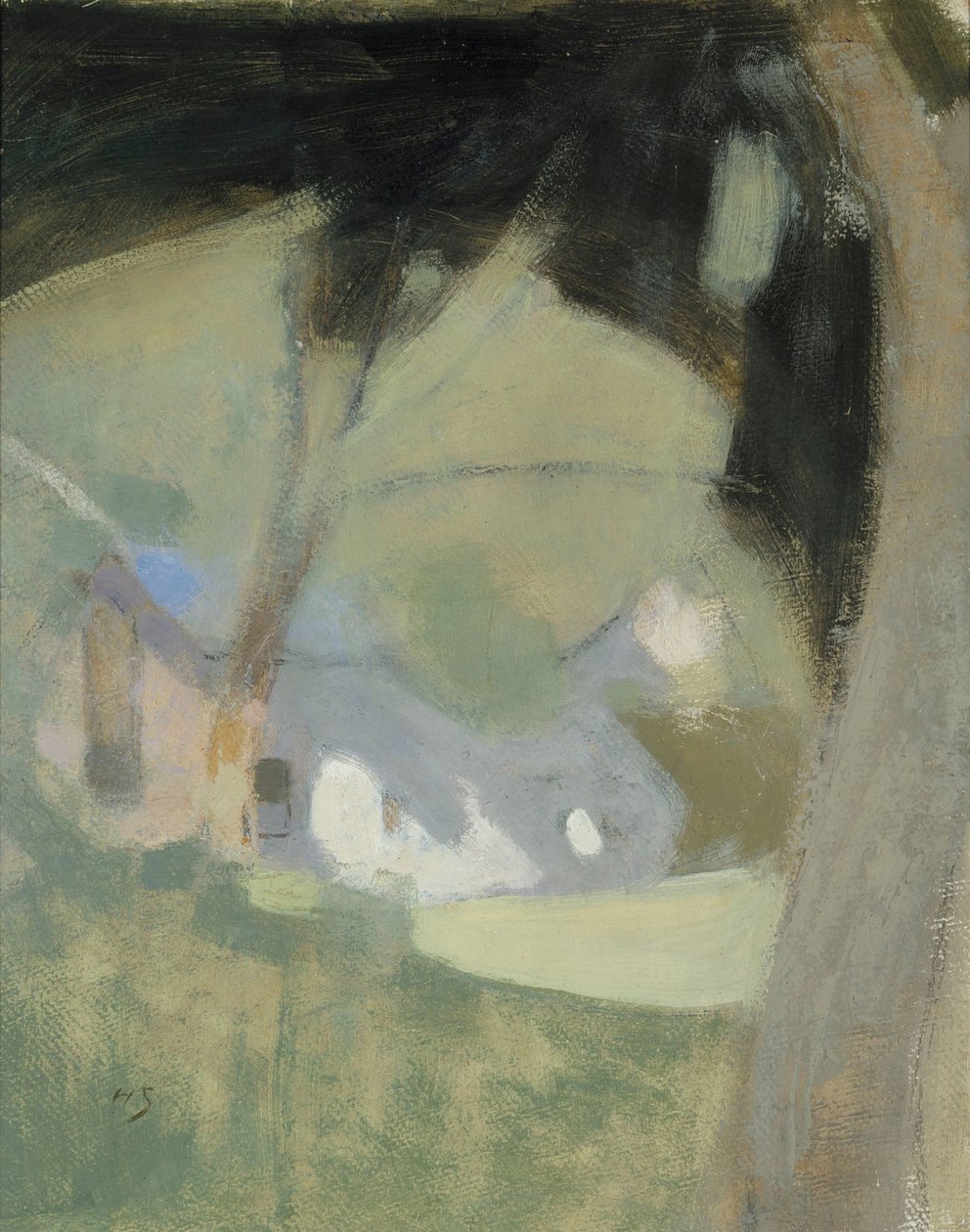 La vieille brasserie, 1918 - Helene Schjerfbeck