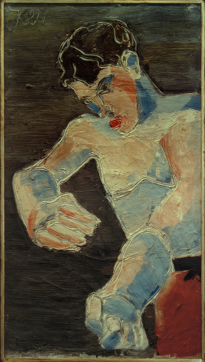 Autoportrait (jeune boxeur) - Helmut Kolle