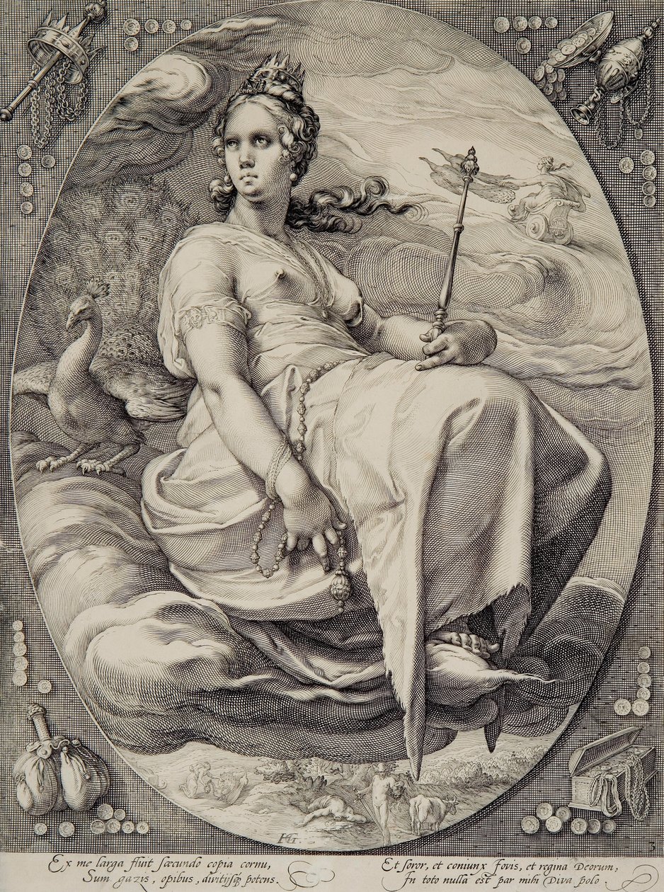 Junon (des Quatre divinités) - Hendrik Goltzius