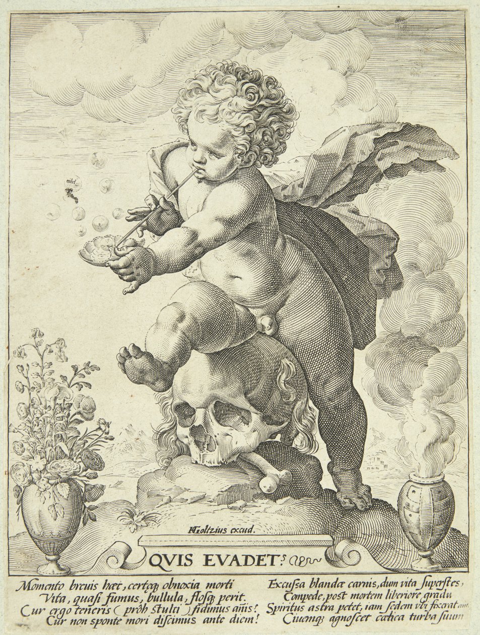 Allégorie de la fugacité de la vie ("Quis Evadet?") - Hendrick Goltzius