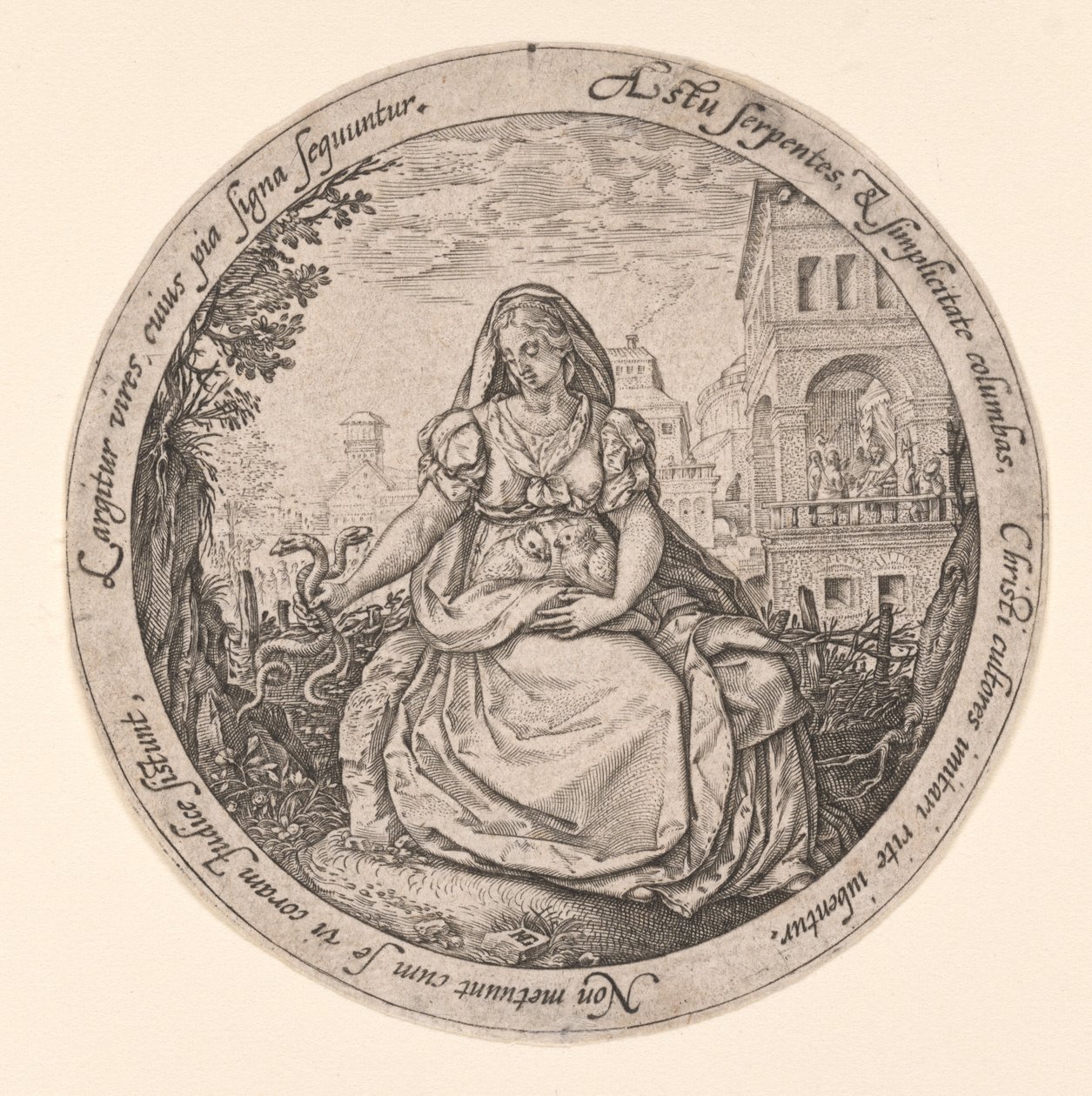 Allégorie de la prudence - Hendrick Goltzius
