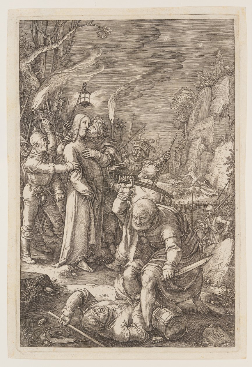 Le Christ capturé, extrait de La Passion - Hendrick Goltzius