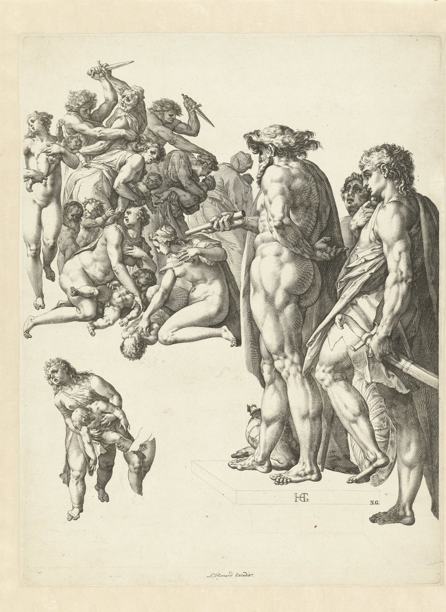 Le massacre des innocents à Bethléem - Hendrick Goltzius