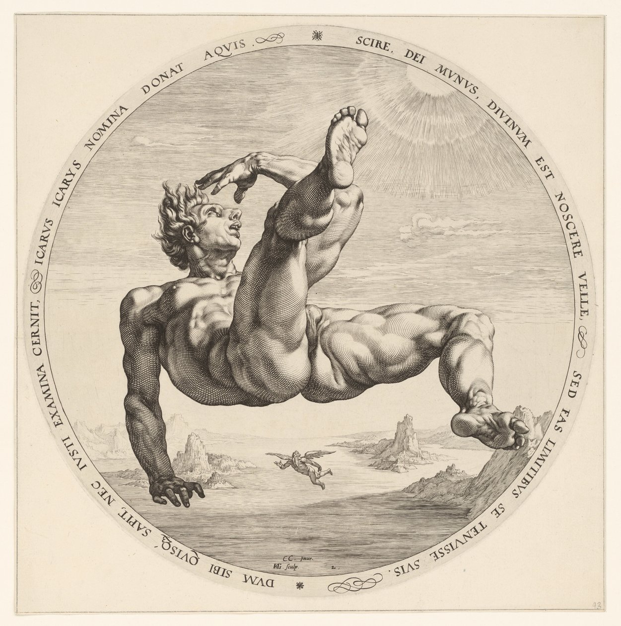 Icare - Hendrick Goltzius