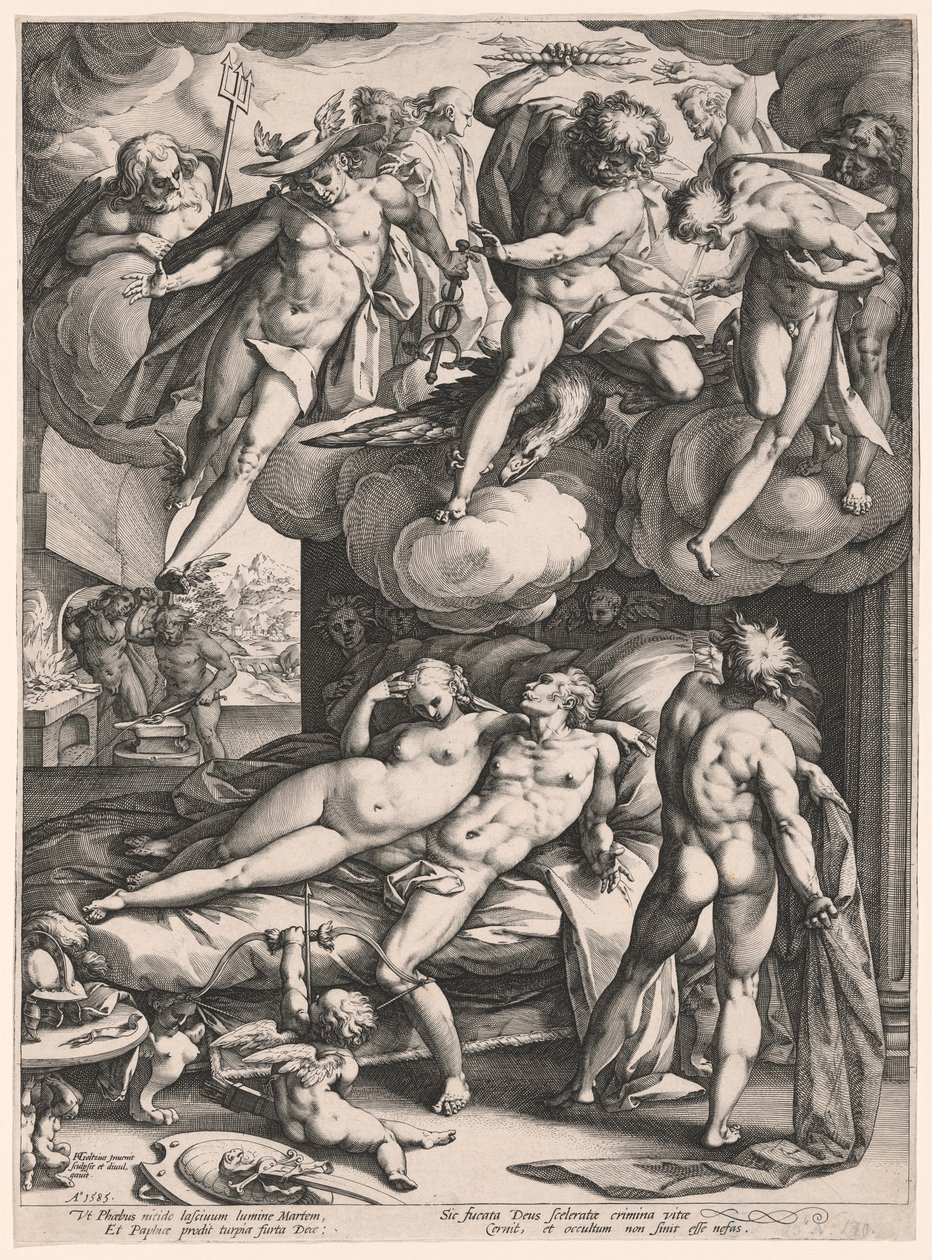 Mars et Vénus surpris par Vulcain - Hendrick Goltzius