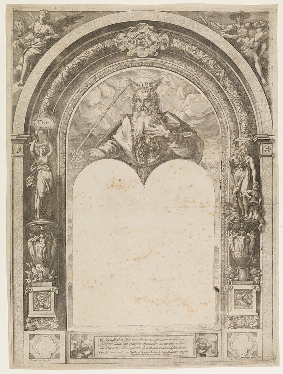 Moïse avec les Tables de la Loi - Hendrick Goltzius