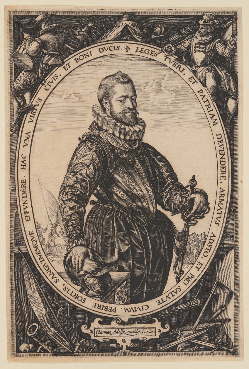Portrait of Jacques de la Faille - Hendrick Goltzius