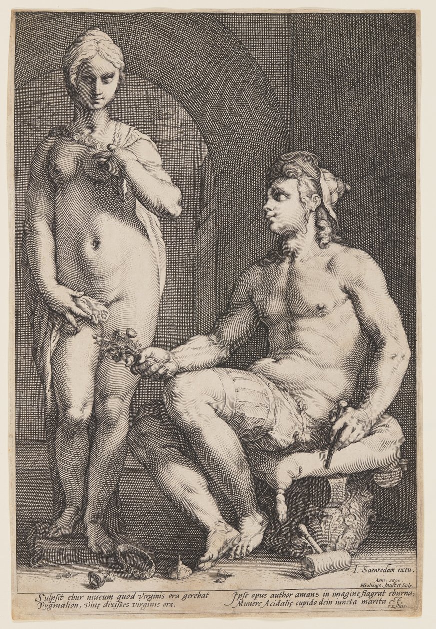 Pygmalion et Galatée - Hendrick Goltzius