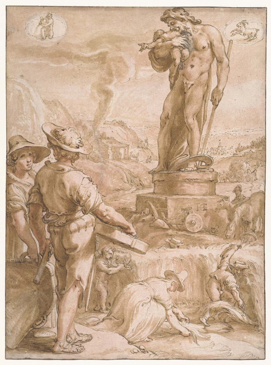 Saturne (Les sept planètes) - Hendrick Goltzius