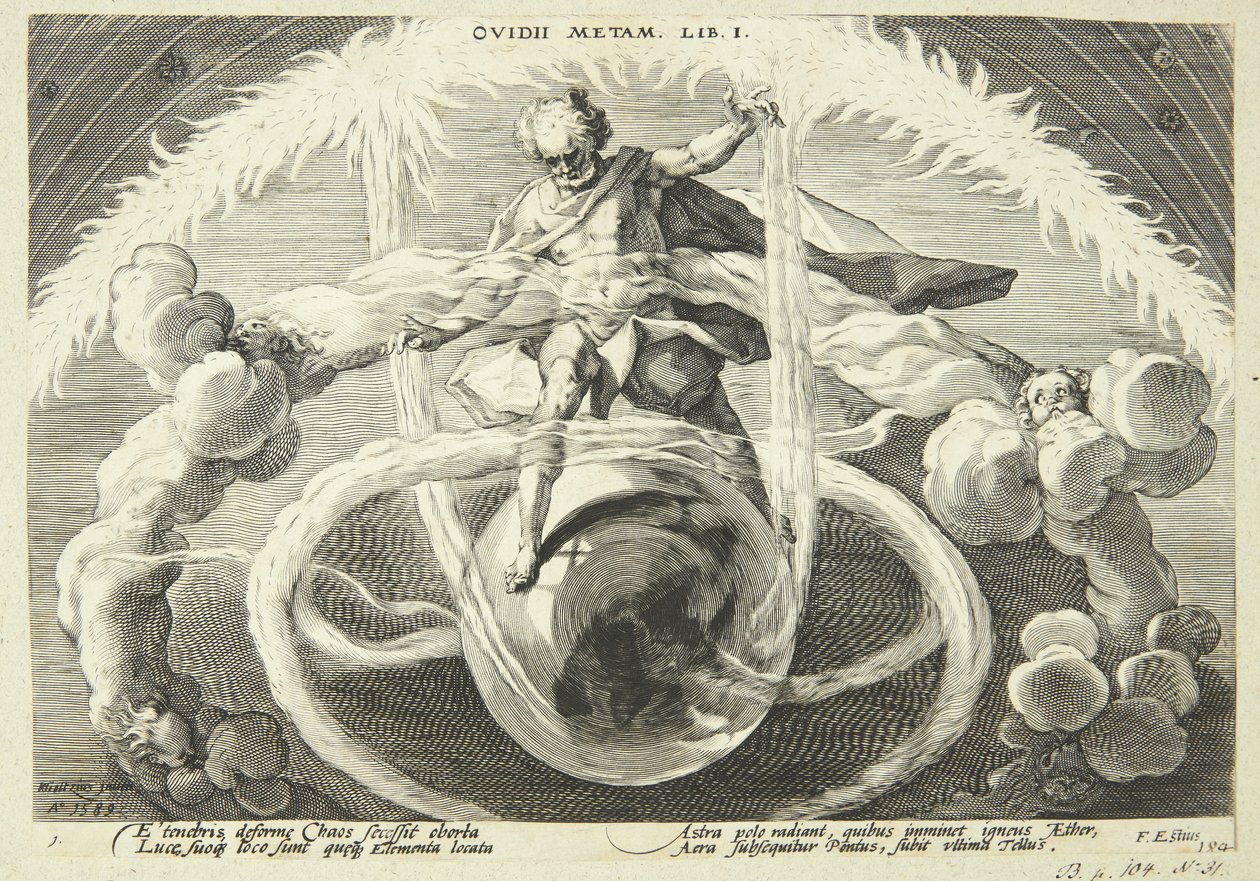 La Création des quatre éléments - Hendrick Goltzius