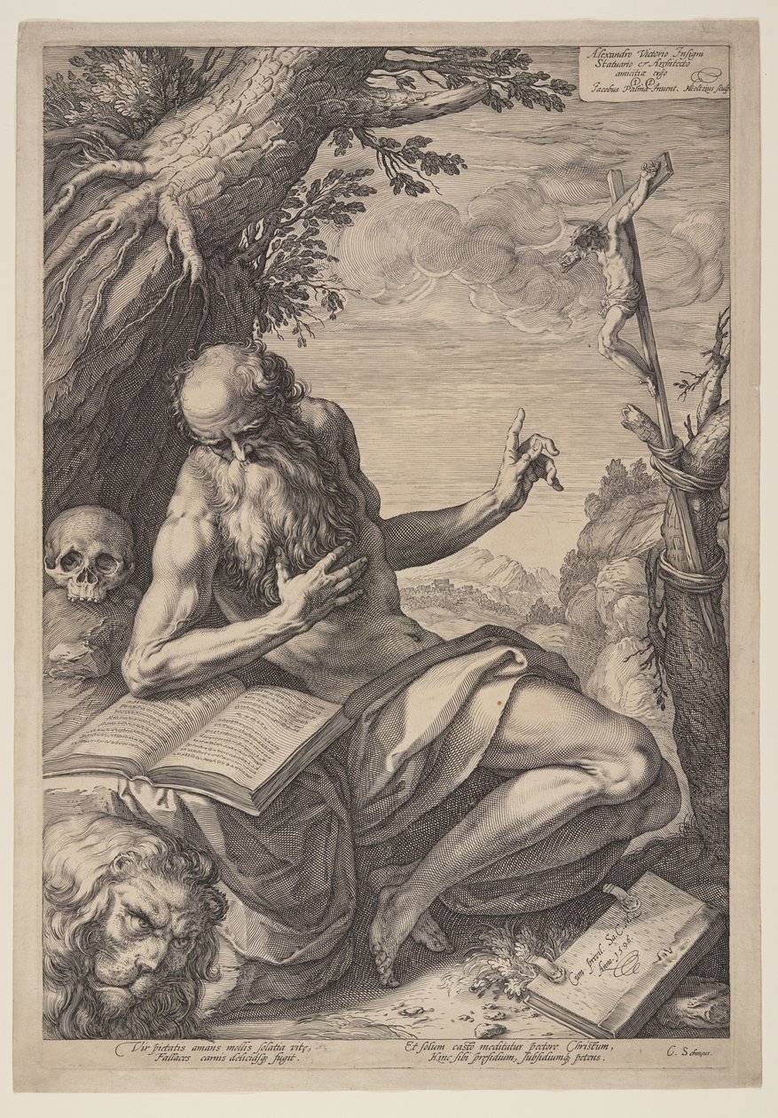 Saint Jérôme - Hendrick Goltzius