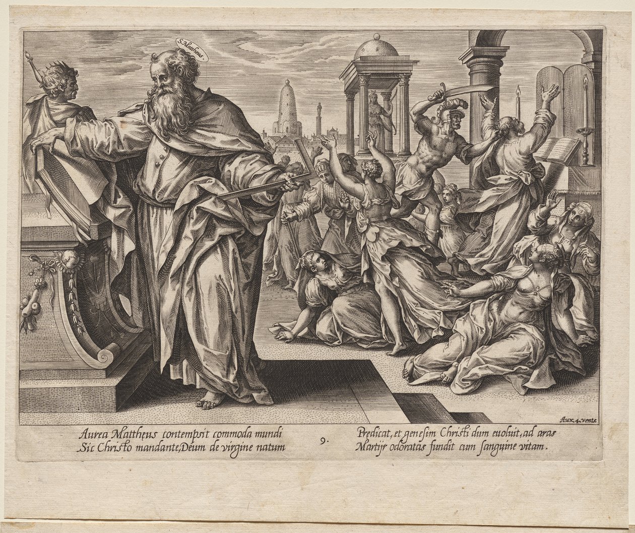 Saint Matthieu - Hendrick Goltzius