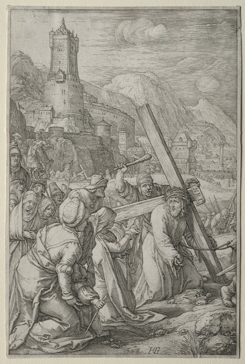 La Passion : Le Christ portant la Croix - Hendrick Goltzius
