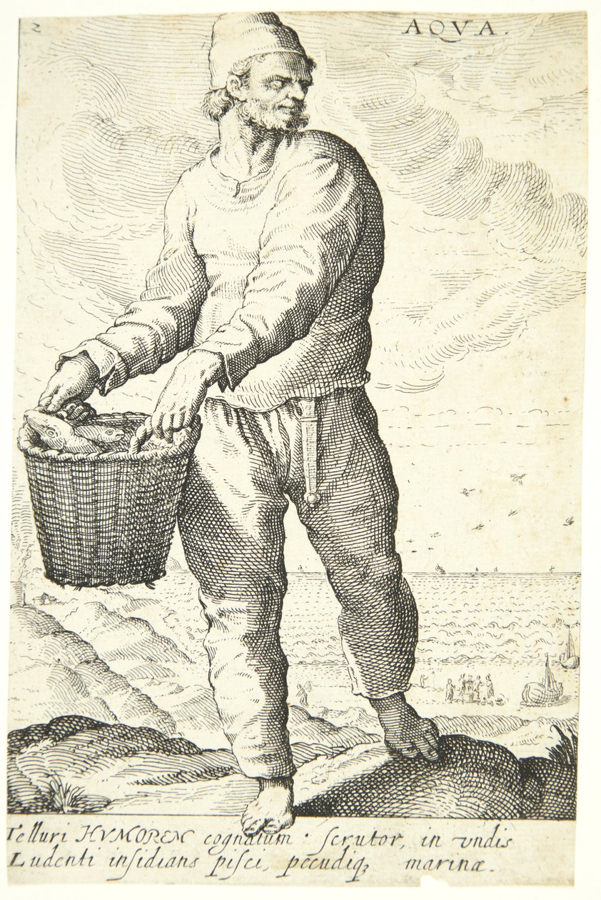 Eau (Aqua) - Hendrick Goltzius