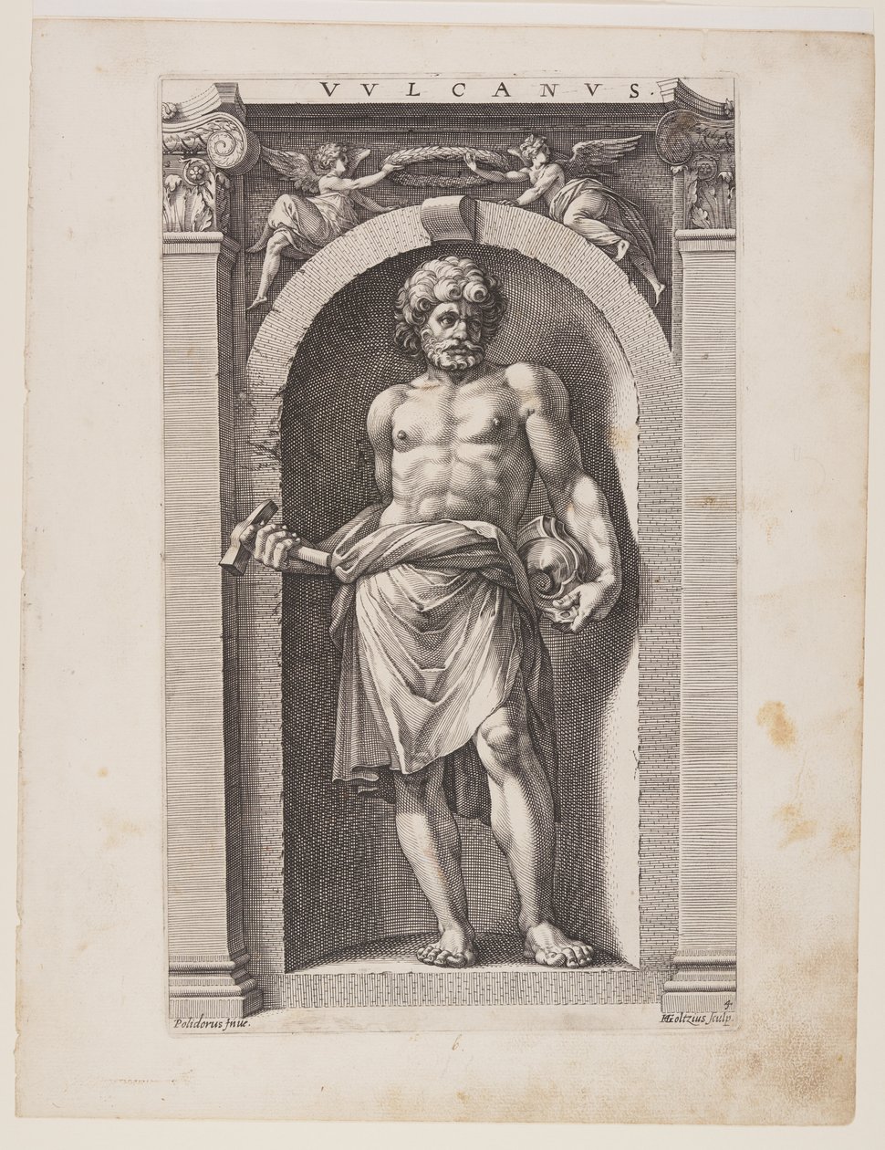 Vulcain, tiré de Huit dieux païens - Hendrick Goltzius