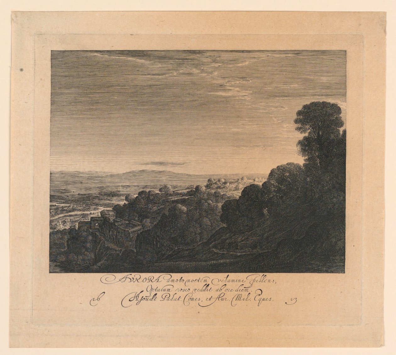 Aurore : Paysage à l