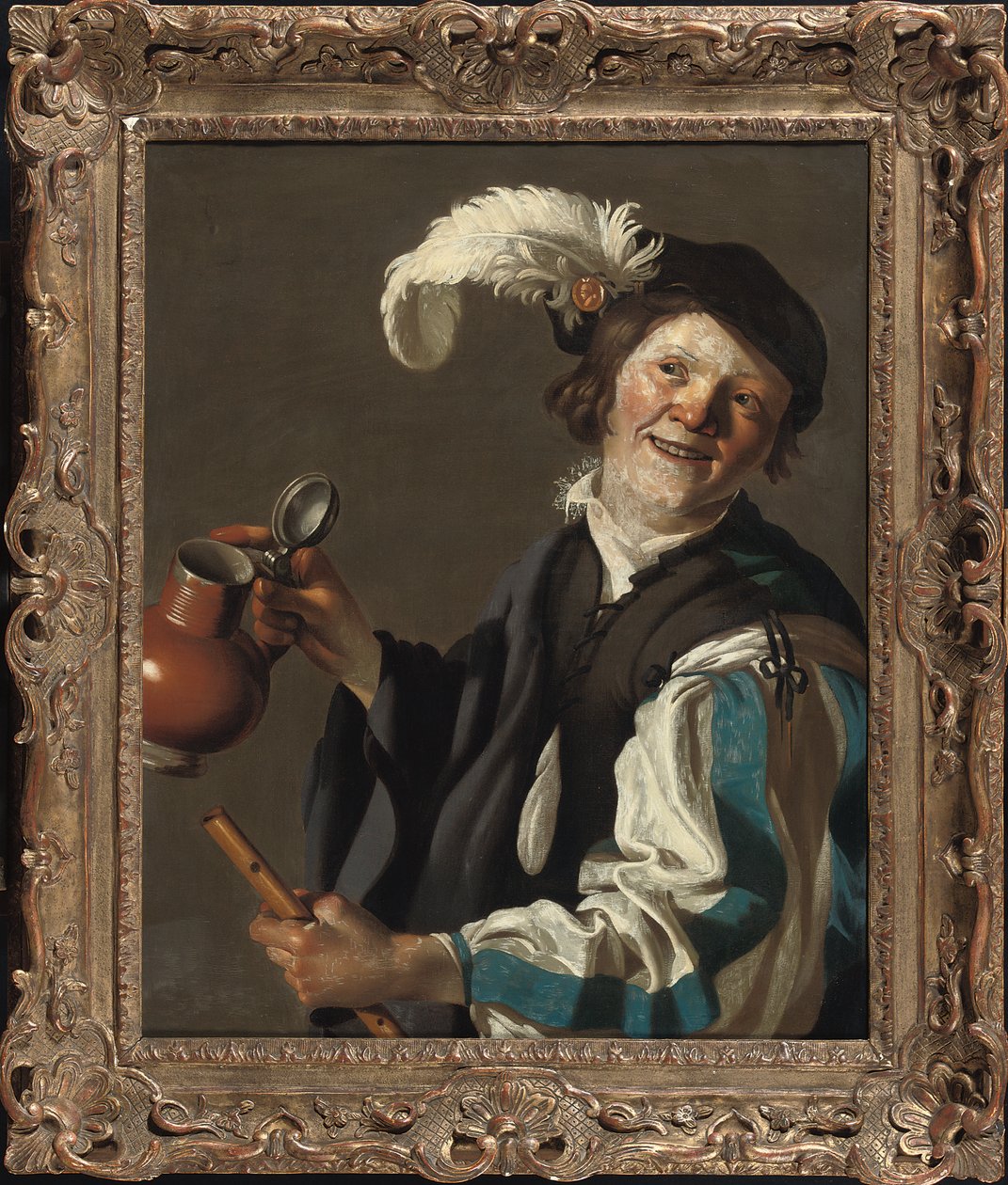 Un garçon tenant une flûte et une cruche - Hendrick Jansz Terbrugghen