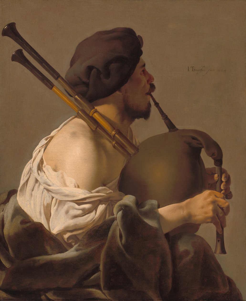 Joueur de cornemuse - Hendrick ter Brugghen