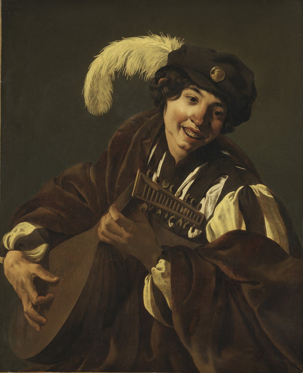 Garçon jouant du luth - Hendrick ter Brugghen