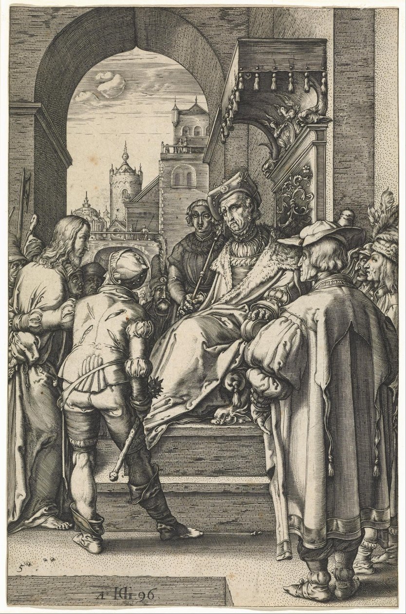 Le Christ devant Pilate - Hendrik Goltzius
