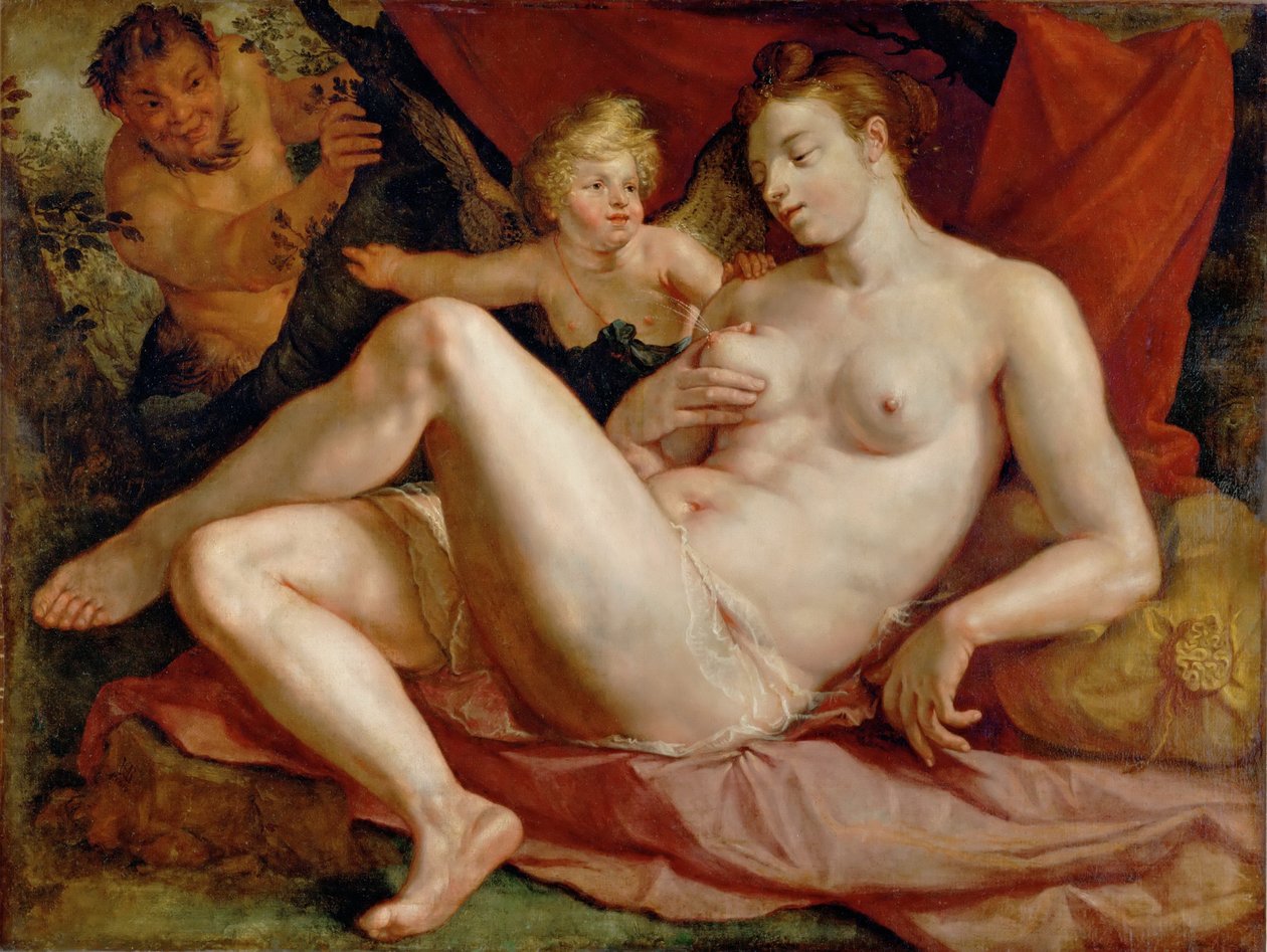 Jupiter et Antiope - Hendrik Goltzius