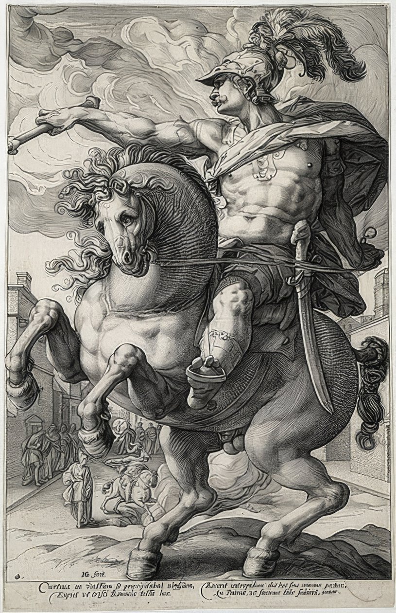 Marcus Curtius - Hendrik Goltzius