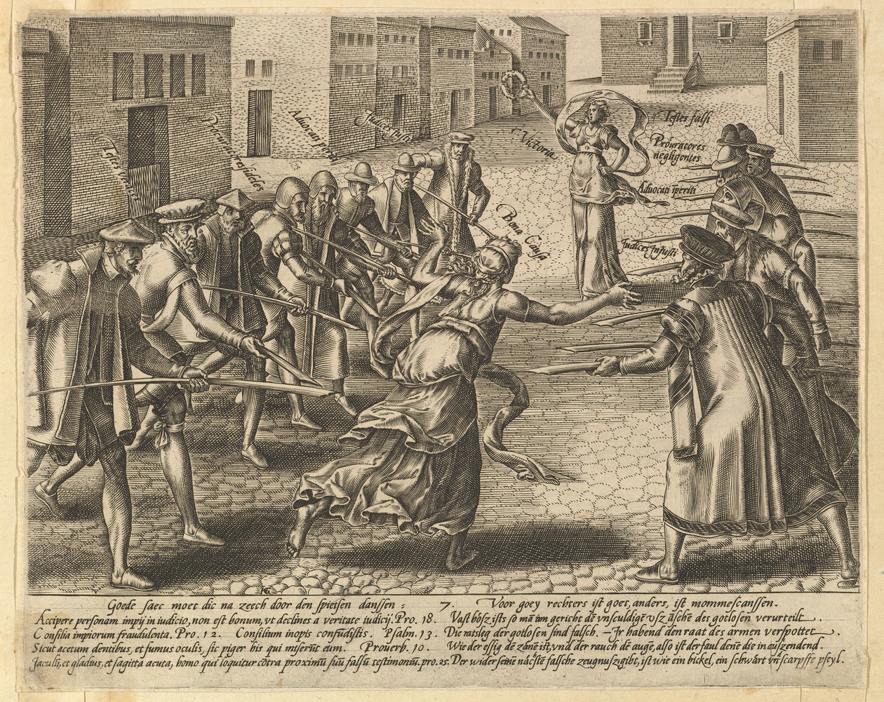 Les abus de la loi, planche 7 - Hendrik Goltzius