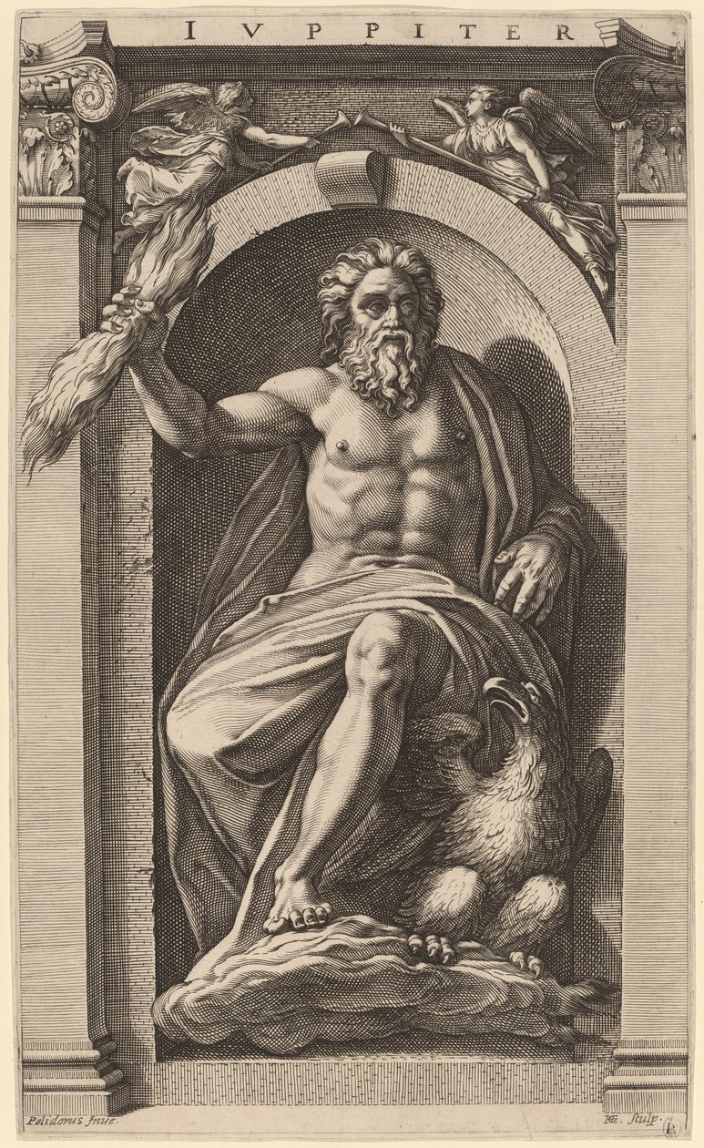 Jupiter - Hendrik Goltzius after Polidoro da Caravaggio