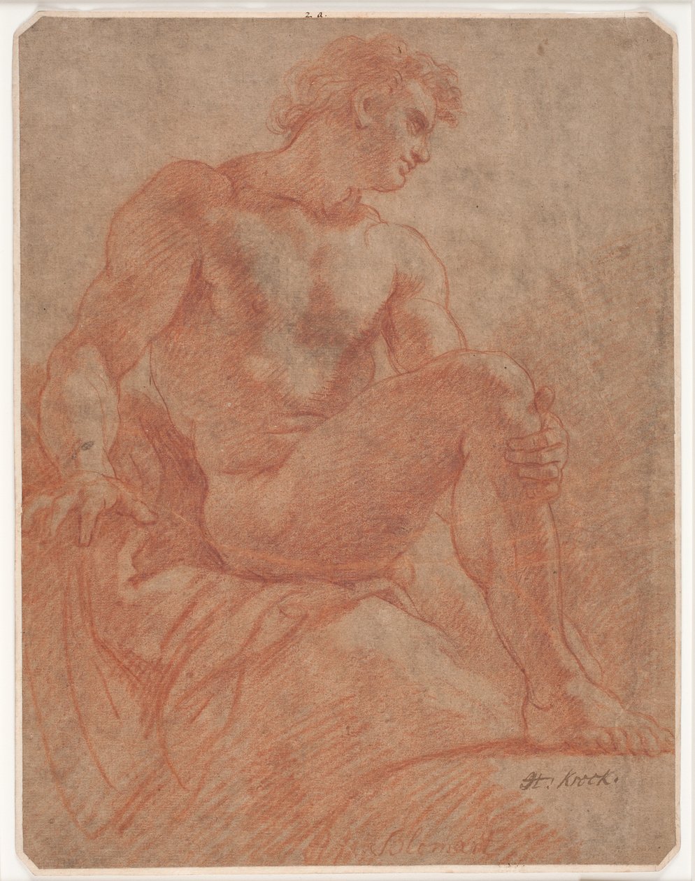 Modèle masculin assis - Hendrik Krock