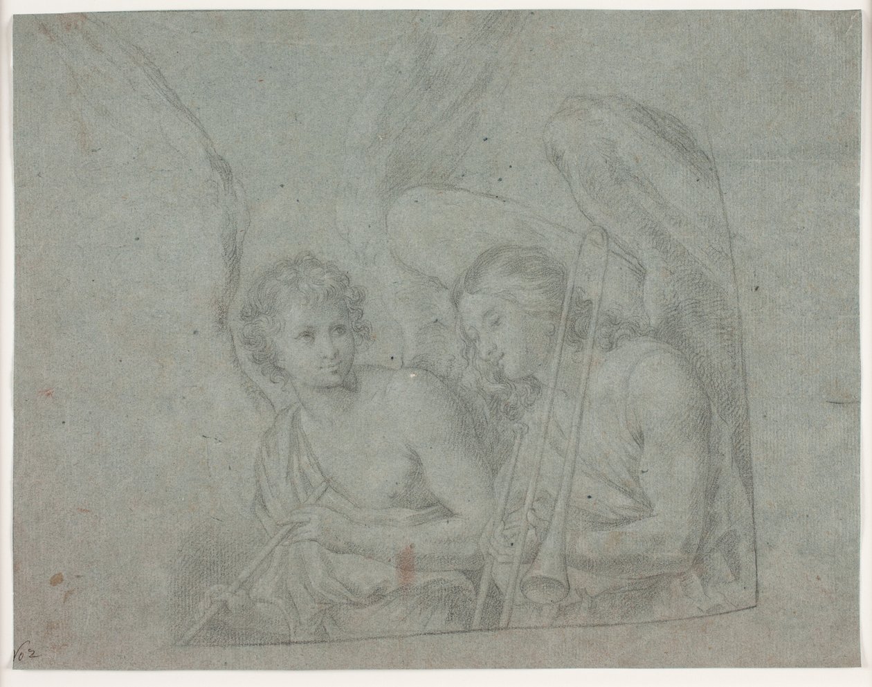Deux anges avec des instruments de musique - Hendrik Krock