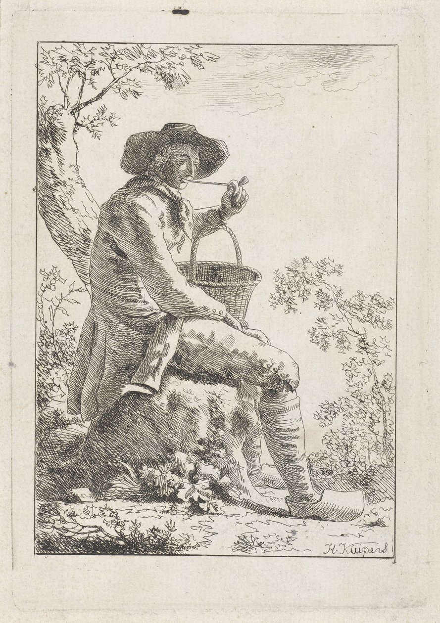 Paysans fumant - Hendrik Kuipers