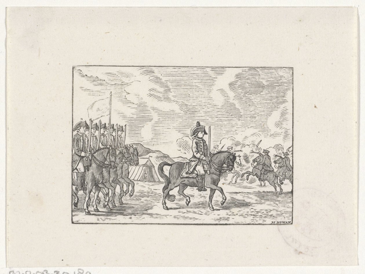 Cavalerie dans une bataille - Hendrik Numan