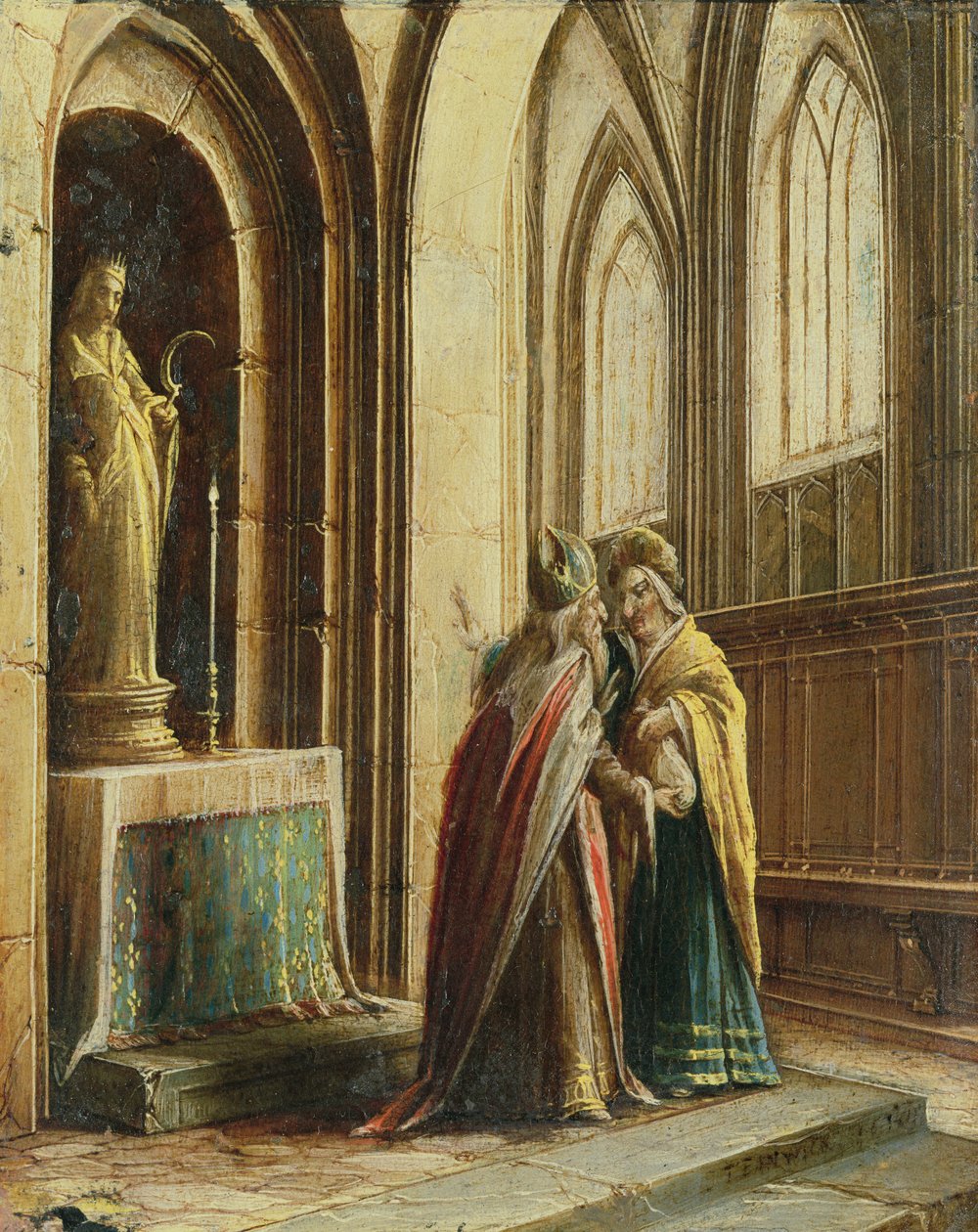 Deux figures dans une église - Hendrik the Younger Steenwyck