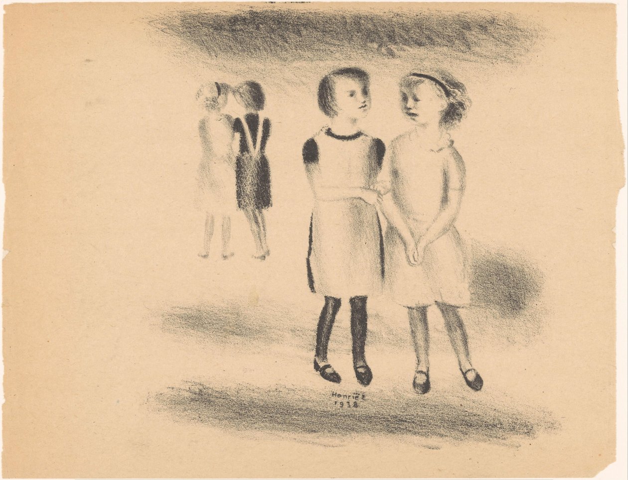 Filles dans la rue - Henk Henriët