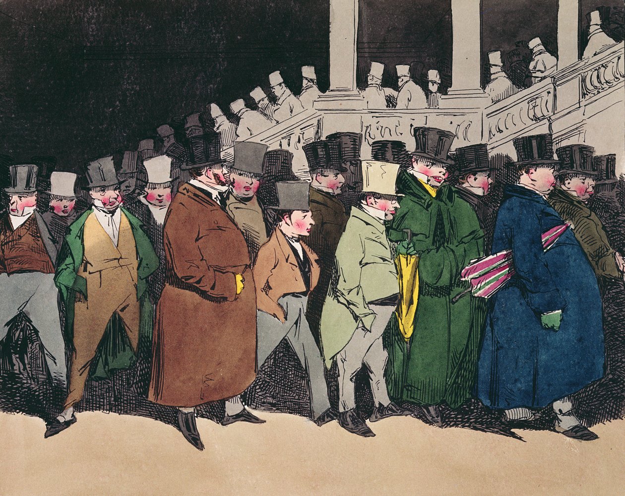Quitter le Bureau à 4 heures, vers 1830 - Henri Bonaventure Monnier