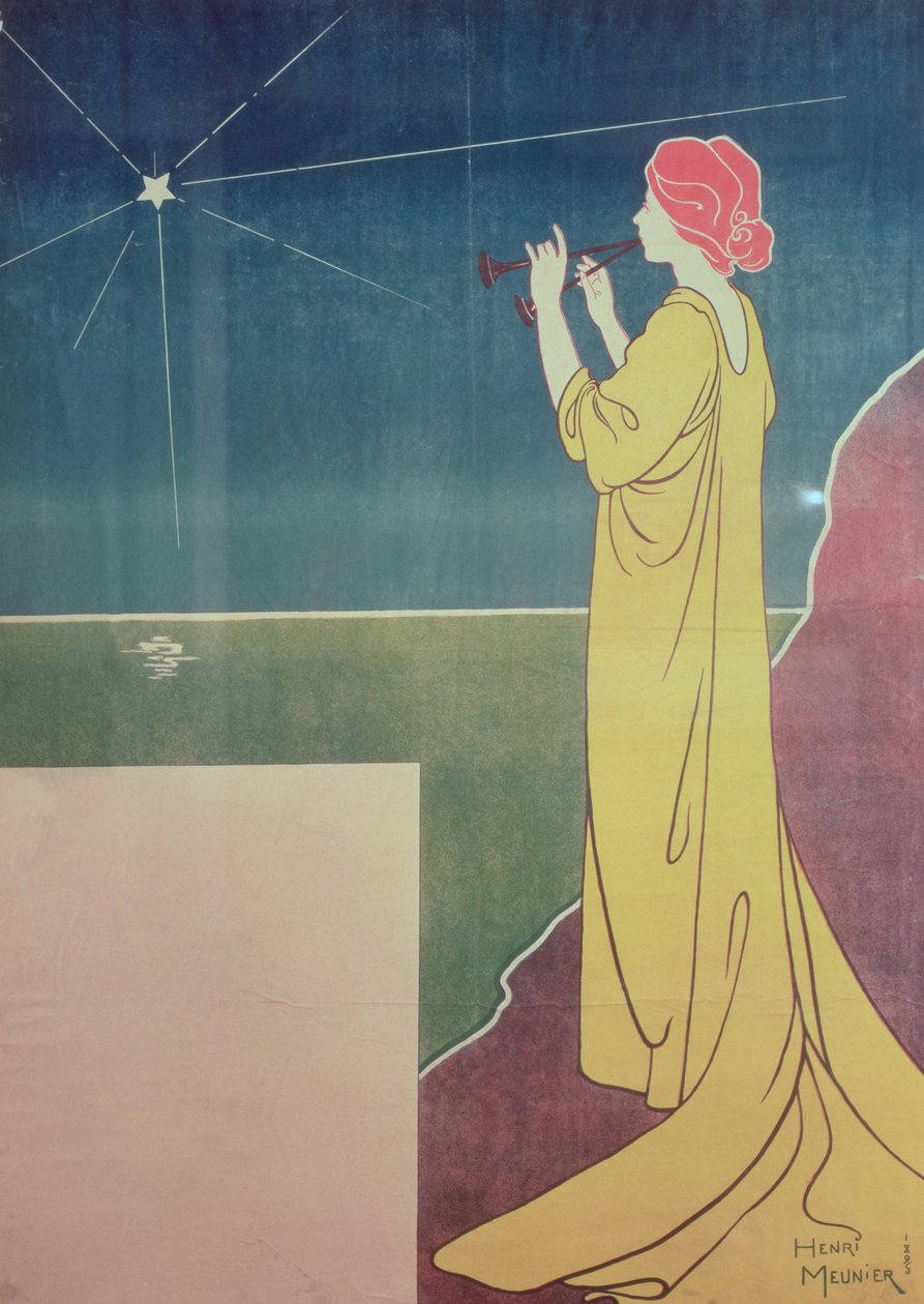 Affiche pour le Quatuor Isaye (avant lettrage), 1895 - Georges Meunier