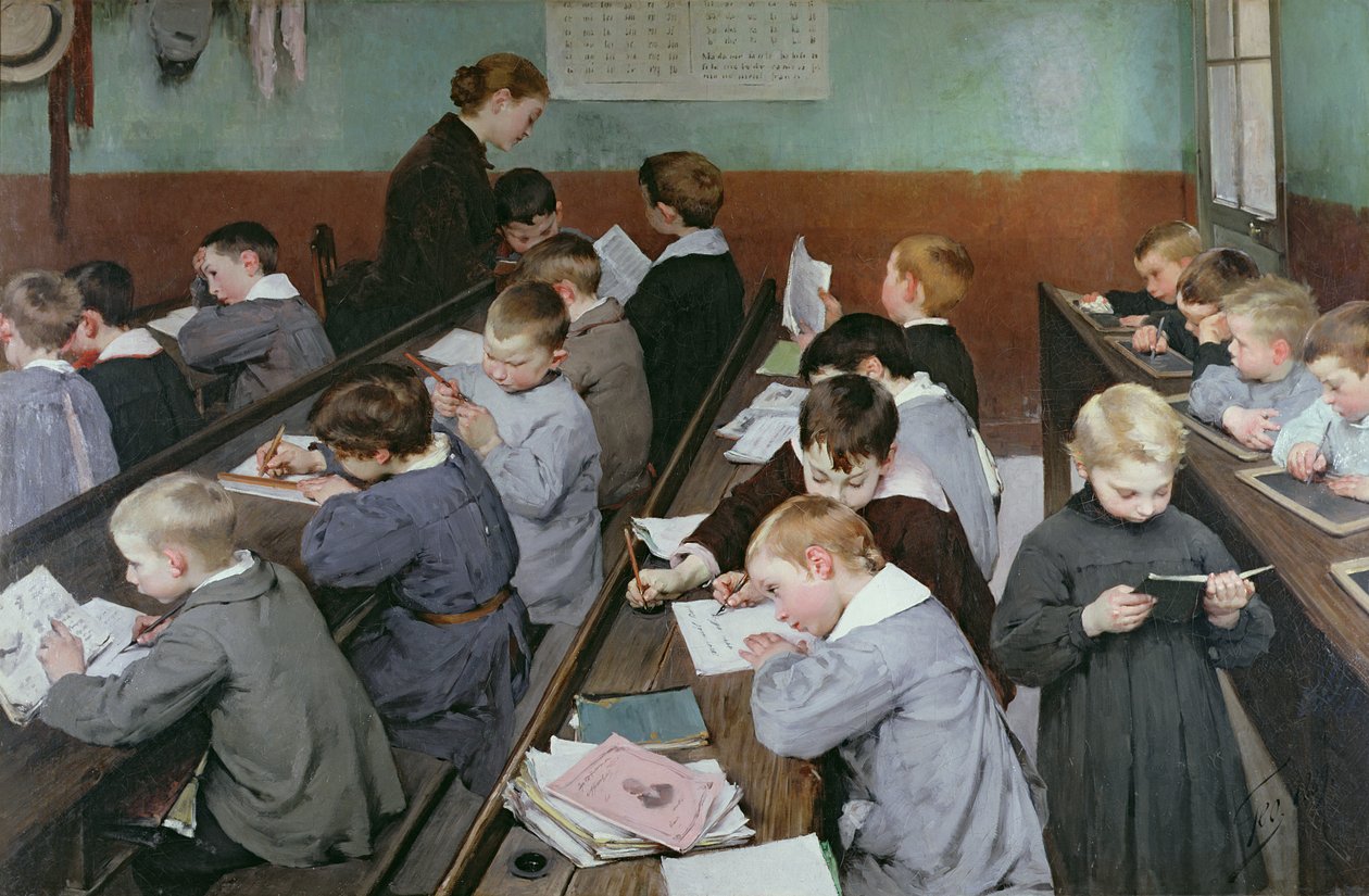 La classe des enfants, 1889 - Henri Jules Jean Geoffroy