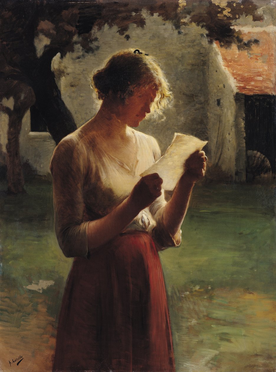 La lettre - Henri Lerolle