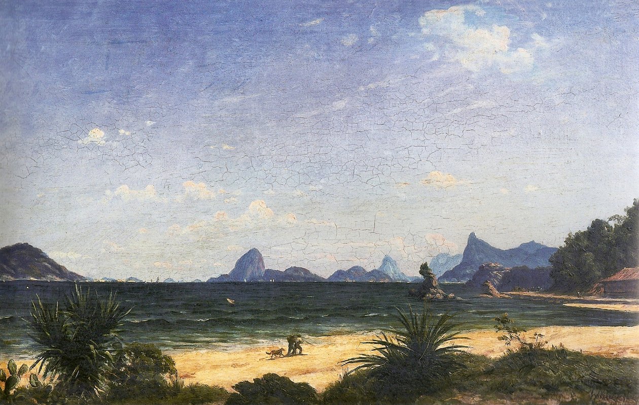 Entrée de la baie de Rio de Janeiro vue depuis la plage d