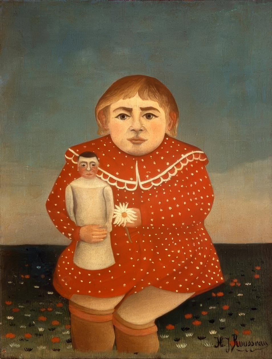 L’enfant à la poupée - Henri Rousseau