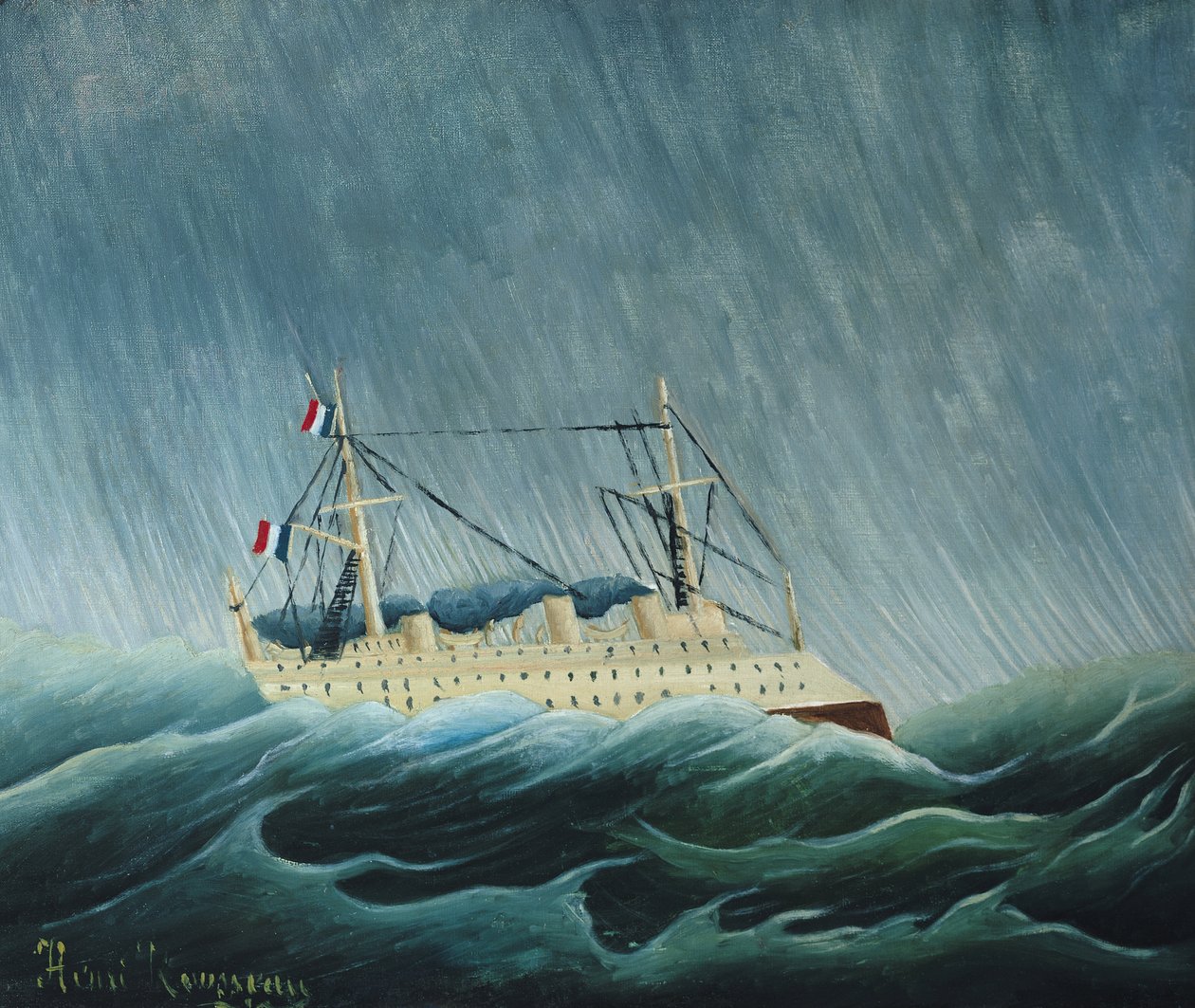 Le navire ballotté par la tempête, vers 1899 - Henri Rousseau
