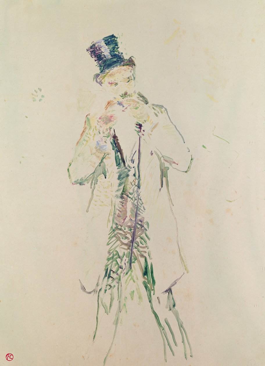 Un gentleman debout allumant son cigare, 1885 - Henri de Toulouse Lautrec