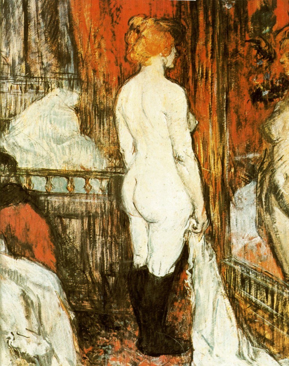 Femme nue devant sa glace - Henri de Toulouse Lautrec