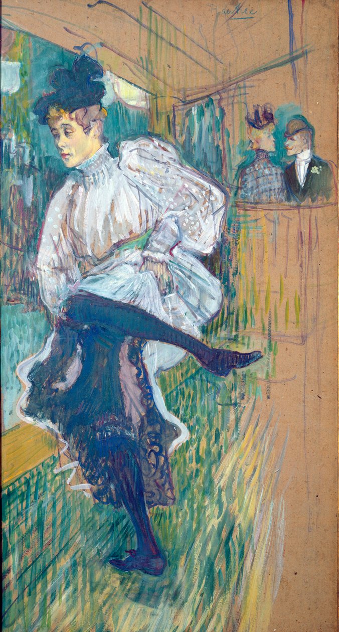 Jane Avril (1868-1943) dansant, c.1892 - Henri de Toulouse Lautrec
